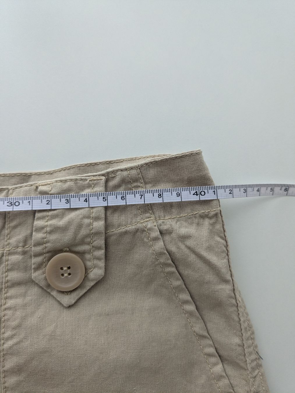 Pantaloni: Kurze Hose beige Grösse 38, Baumwolle  – Usato da Rorschach venduto da olg_5qq2 4