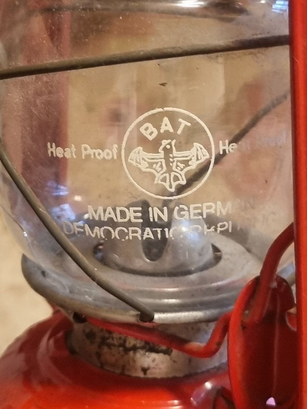 Lampade: Petroleumlaterne BAT DDR, rot – Difettoso da Scharnachtal venduto da devin03 3