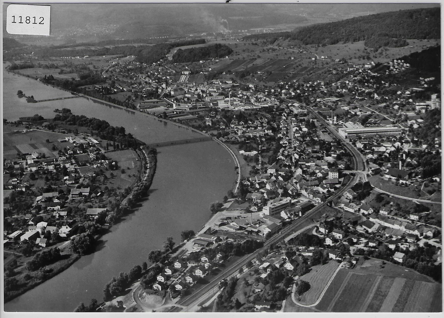 Cartoline postali: Flugaufnahme Döttingen AG – Antico da Ettingen venduto da Kartenplanet