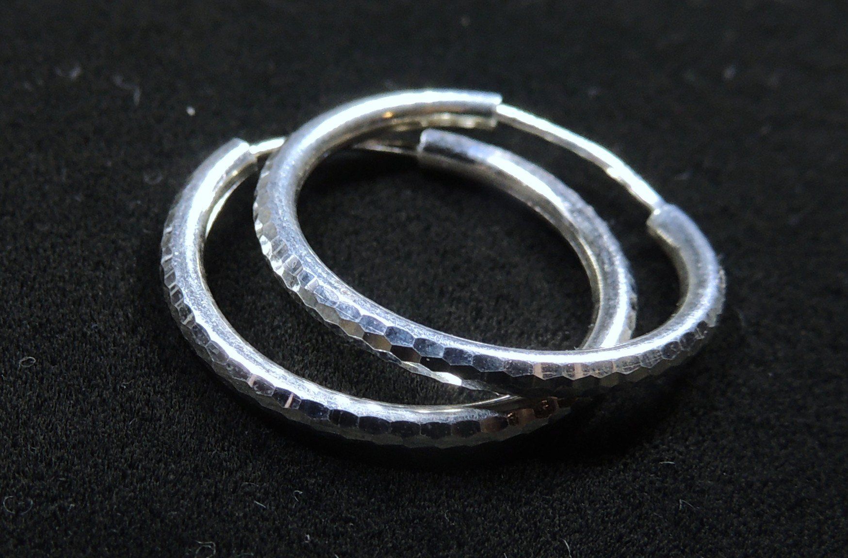 Orecchini pendenti & Orecchini a lobo: Silber 925 Creolen 20 mm / 2 mm – Usato da Waldenburg venduto da schaller707