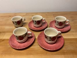 Kaffeeservice / Mit Rosen Motiv