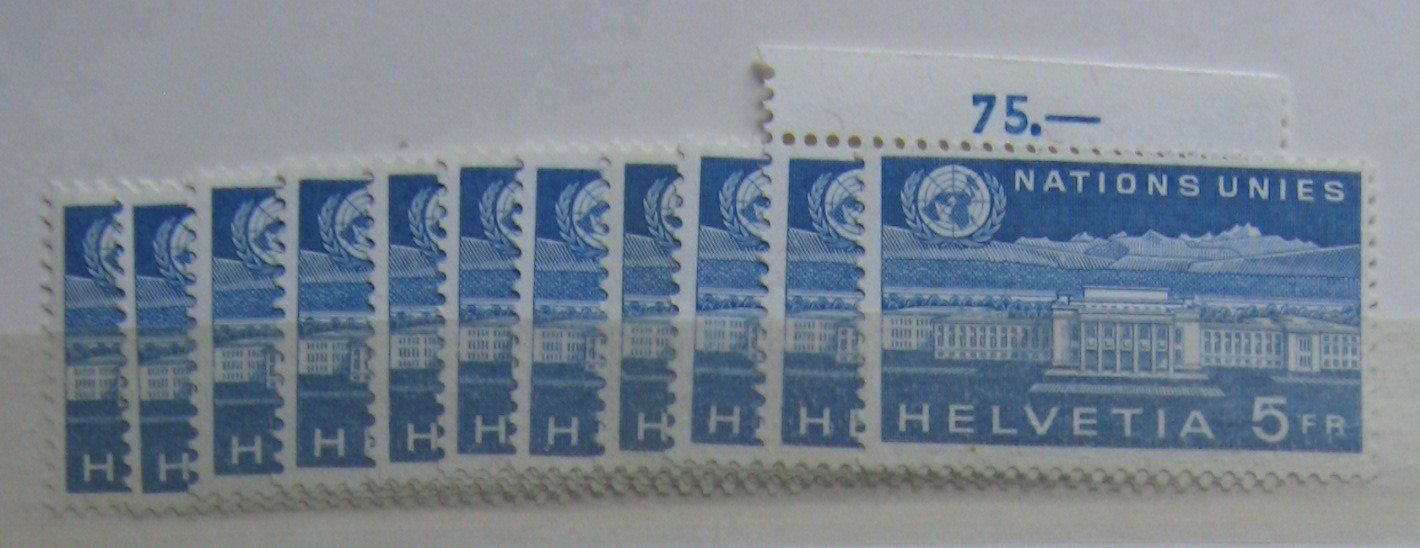 Alle Briefmarken: Ämtermarken aus den Jahren 1955 - 1963 postfrisch – Neu (gemäss Beschreibung) aus Frauenfeld von Interessent1 8