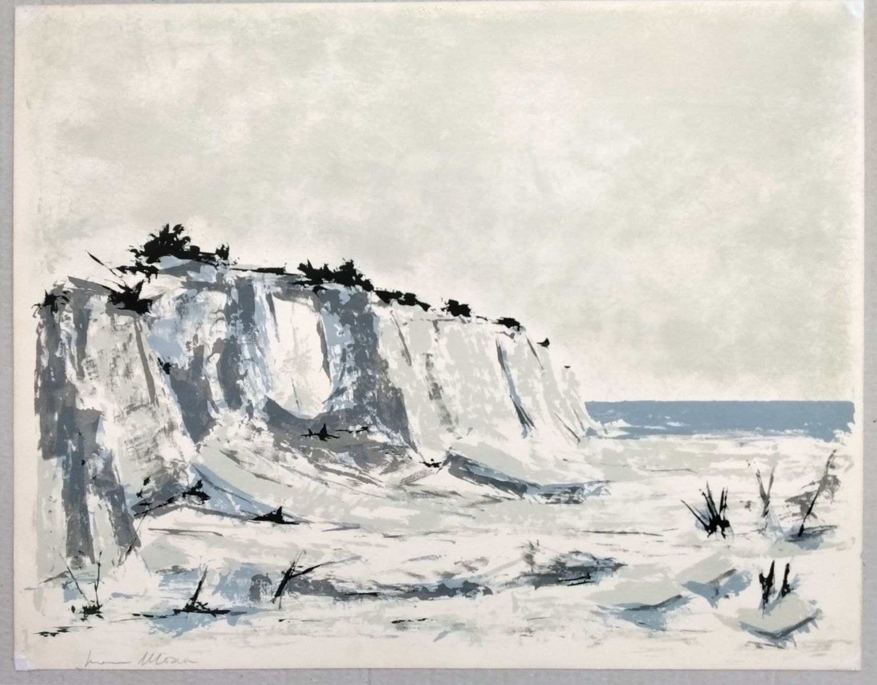Grafica & Litografie: Ivan Mosca Lithographie Küste signiert – Usato da Cavigliano venduto da zamamasa 1