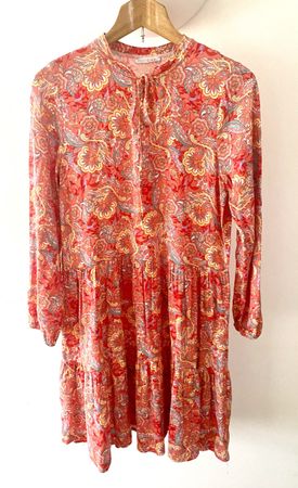 Neu! Buntes Kleid von Heart Kiss 100% Viscose Gr. XS