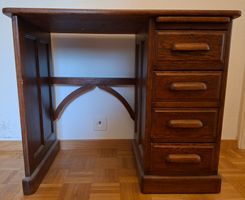 Schreibtisch für Kind Holz Schubladen vintage guter Zustand