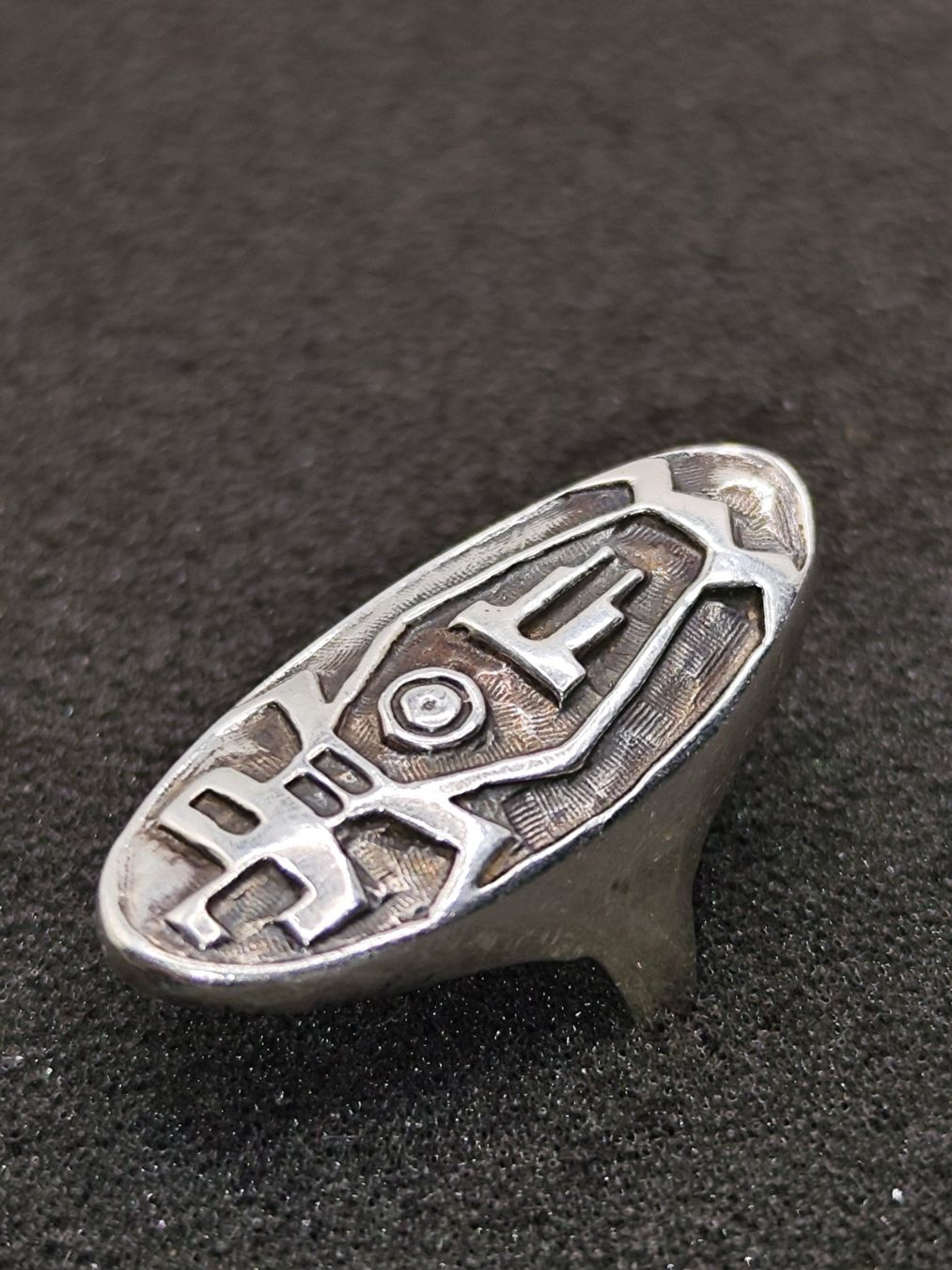 Anelli: Vintage 925er Silber Ring 80er Top – Usato da Steffisburg venduto da mat_8s7d 2