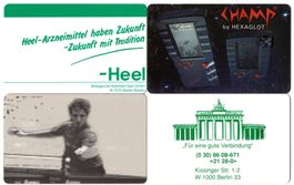 4 Dummy Telefonkarten aus Deutschland