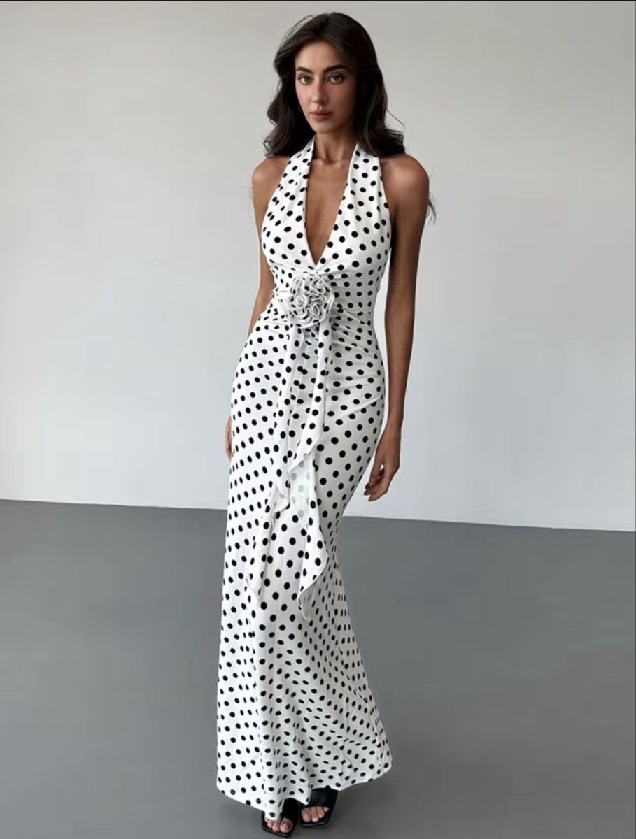 Vestiti: Kleid lang Polka Dots Grösse M – Nuovo (secondo la descrizione) da Arbon venduto da Viktoriaa 1