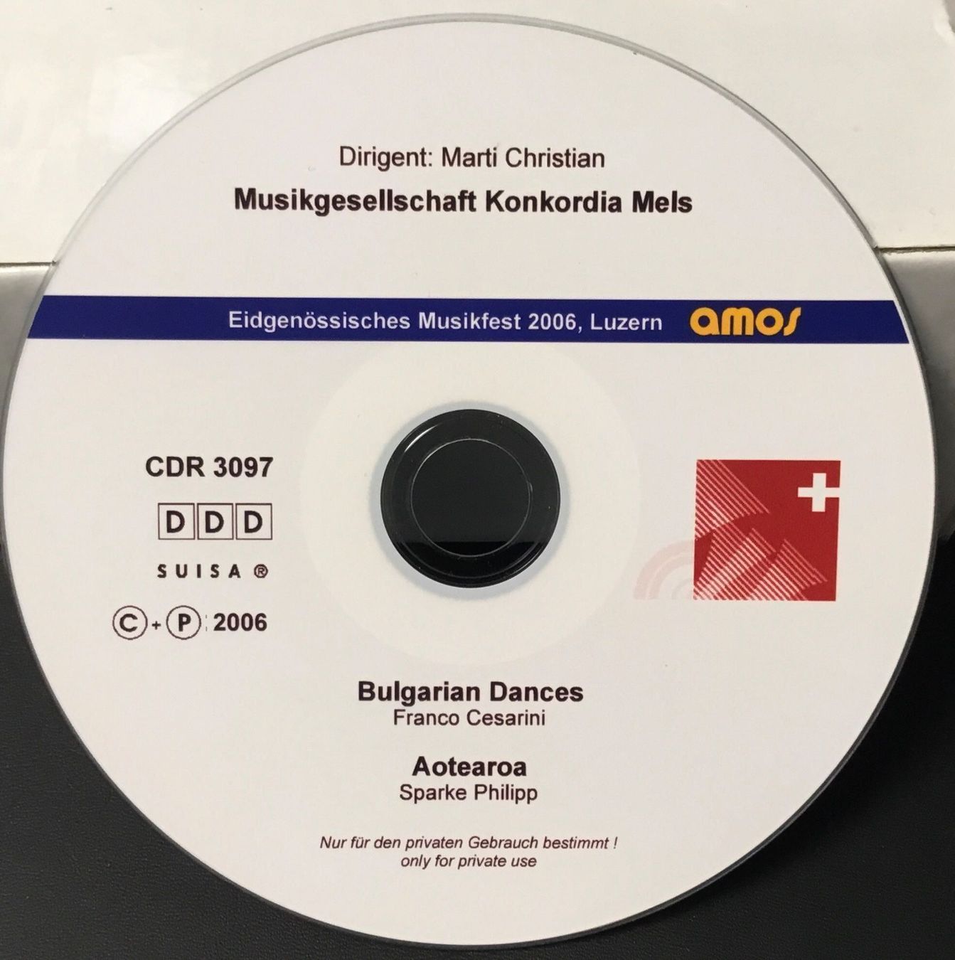 CD: (CD) Musikgesellschaft Konkordia Mels – Usato da Serneus venduto da kowalsky1 1