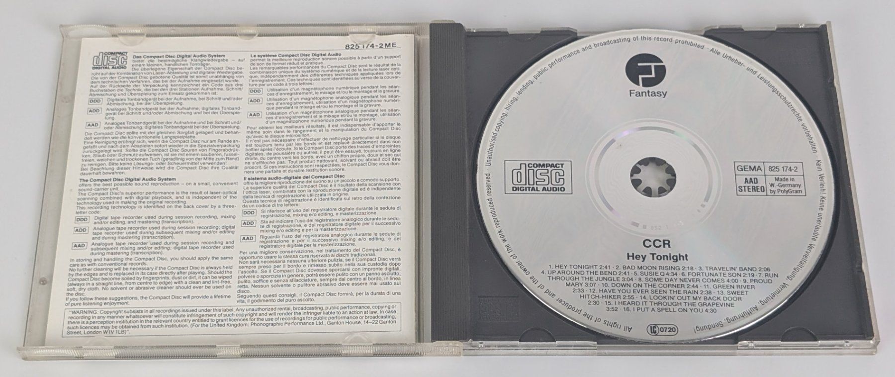 CD: CCR - Hey Tonight - CD - Top - Sammlerstück! – Usato da Zürich venduto da 1.Simon 2