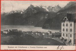 BRUNNEN mit Urirothstock v. Pension Friedheim aus