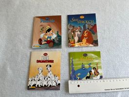 4er Set Disney Klassiker Bücher Pinocchio,Susi&Strolch