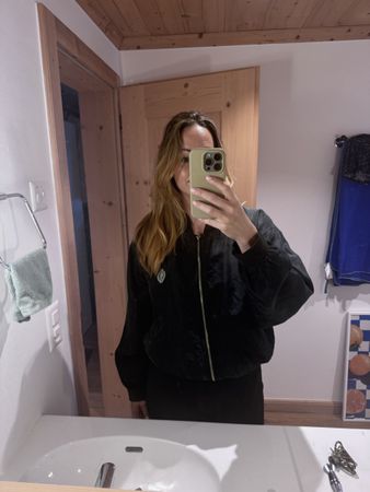 Vintage Bomberjacke 100% Seide