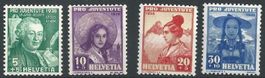 1938, Nr. J85-88, Pro Juventute Satz,  postfrisch