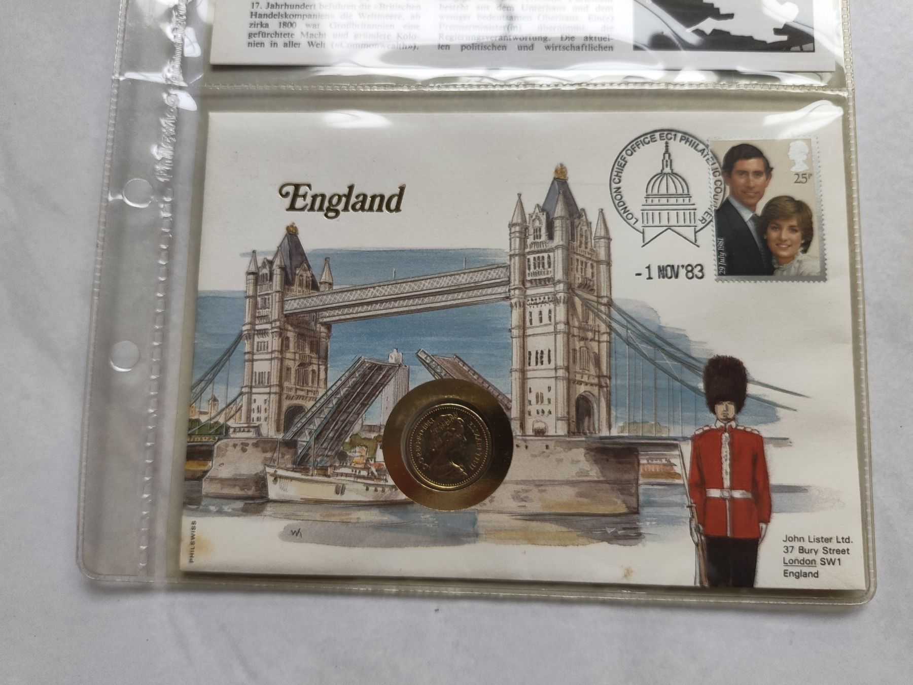 Tutti le monete: Münzbrief England – Usato da Schönenwerd venduto da pin_rn7v 1