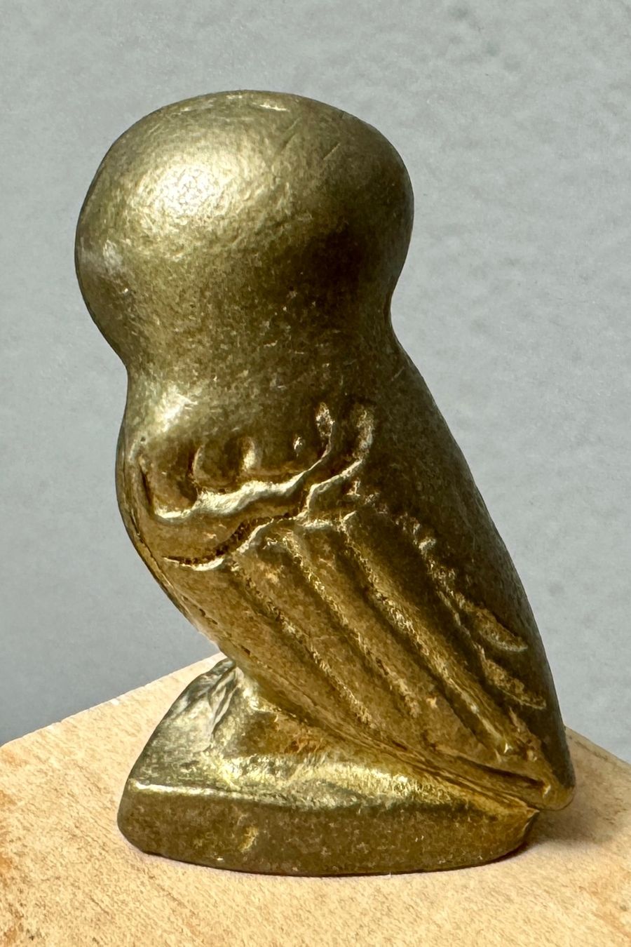 Statuette: Kleine Tierfigur Figur MESSING EULE. UHU – Usato da Rothrist venduto da Luckywinner 1