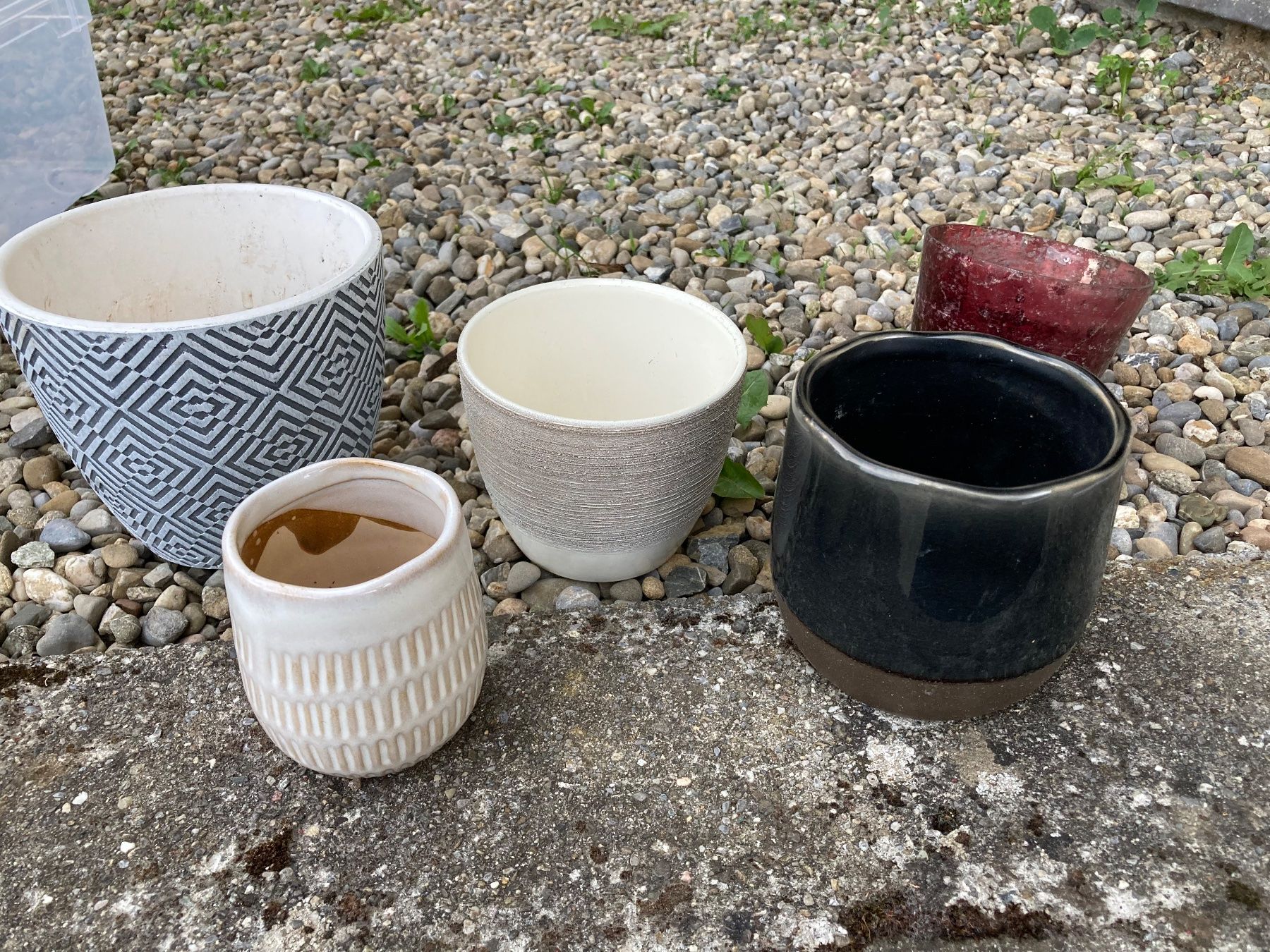 Blumentöpfe: 5x Übertöpfe Set – Gebraucht aus Hitzkirch von eve_may
