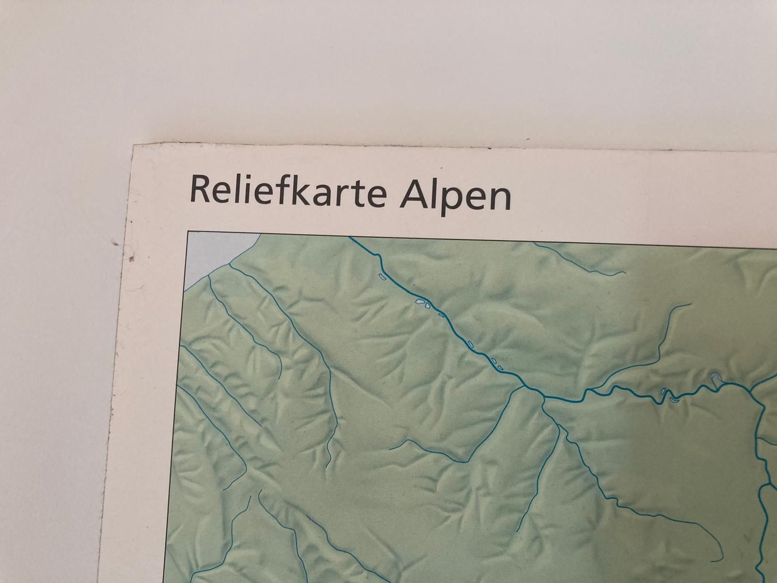 Cartine & Atlanti: Carta dei rilievi alpini, 1:1.000.000 – Usato da Bioggio venduto da mat_c2r7 2