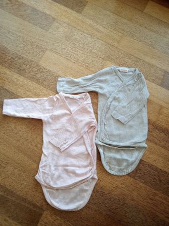Bodys Langarm Grösse 62/68 gestreift 2er Set guter Zustand