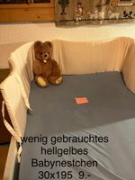 Babynestchen hellgelb 30x195cm