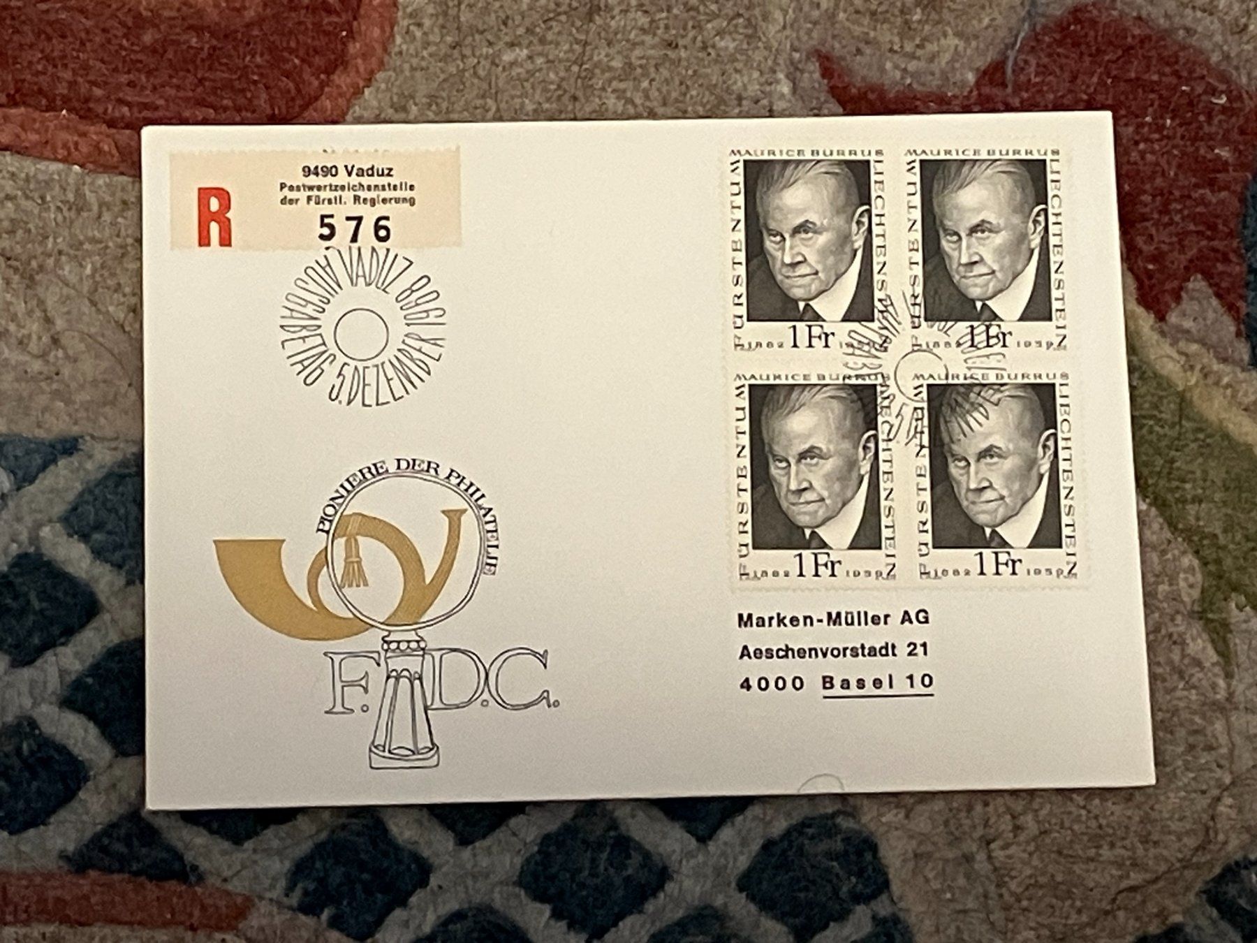 Tutti i francobolli: 1 Erstagsbrief LI Einschreiben Viererblock 1968 – Nuovo (secondo la descrizione) da Koblenz venduto da Markenhimmel