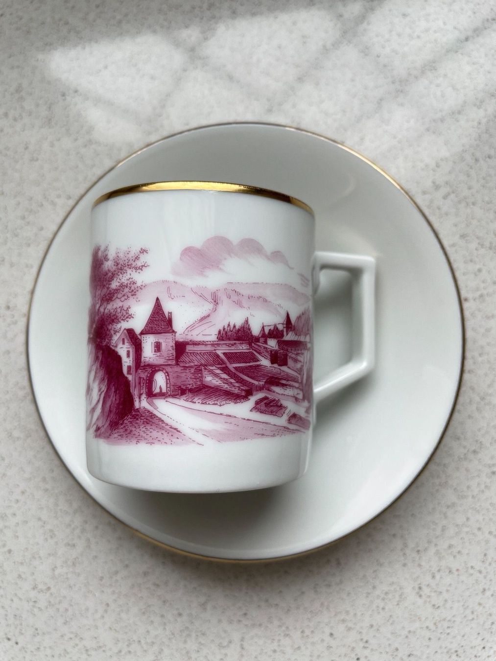 Tazze: Höchst Hoechst Espresso Tasse handkolor – Usato da siebnen venduto da minte