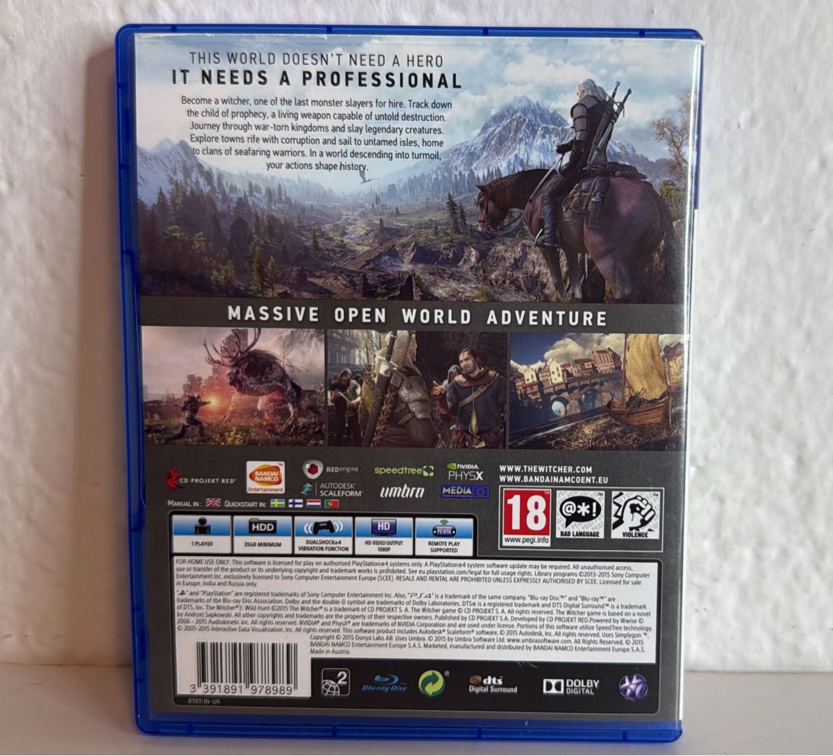 Sony Giochi: The Witcher 3: Wild Hunt - PS4/PS5 Game - Great Condition – Usato da Ehrendingen venduto da bubulence 1