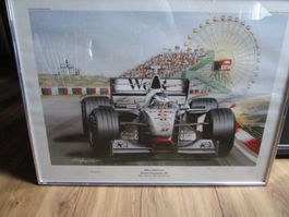 MIKA HÄKKINEN FORMEL1 CHAMPION 98 KUNSTDRUCK LIMITIERT