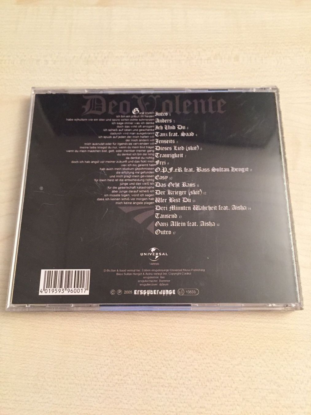 CD: D-Bo - Deovolente – Usato da Rüti ZH venduto da alumedien 1