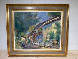 Edi Voneschen (1892–1982) Morcote Tessin 1953 Ölbild