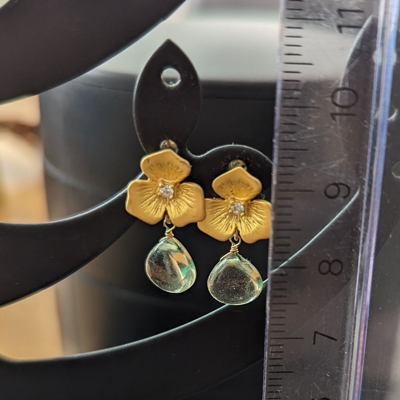 Orecchini pendenti & Orecchini a lobo: Zitronenquarz – Usato da Zürich venduto da Stonejewelry 1