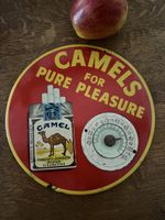 Camel Reklame Thermometer Blechschild Rarität Vintage