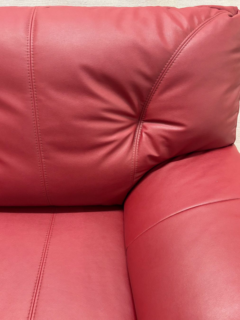 Divani: Rotes Kunstleder Sofa Bordeaux | TOP ZUSTAND – Usato da Suhr venduto da twt_gb7n 7