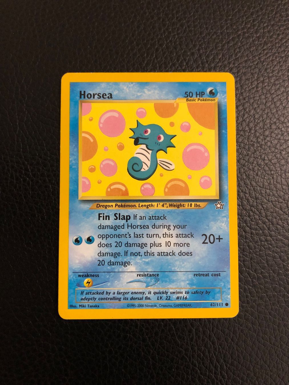 Pokémon Carte collezionabili: Neo Genesis Horsea 62/111 Ab 1 – Usato da Paradiso venduto da Pkmn10