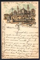 Lithographie Zürich, Tonhalle, 1898