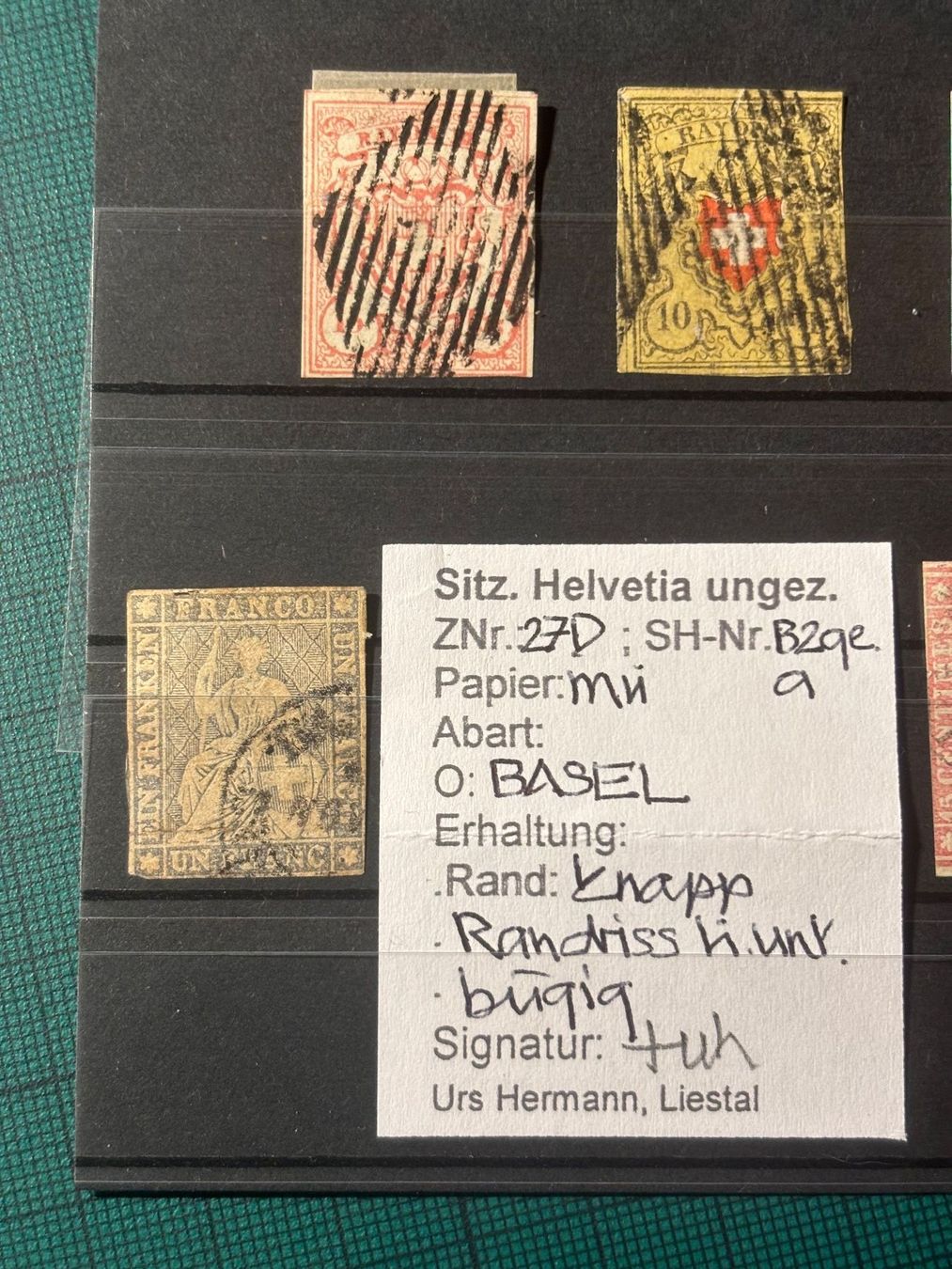 Tutti i francobolli: Lot Rayon und Strubeli mit Mängeln. – Usato da Utzenstorf venduto da Rose0303 1