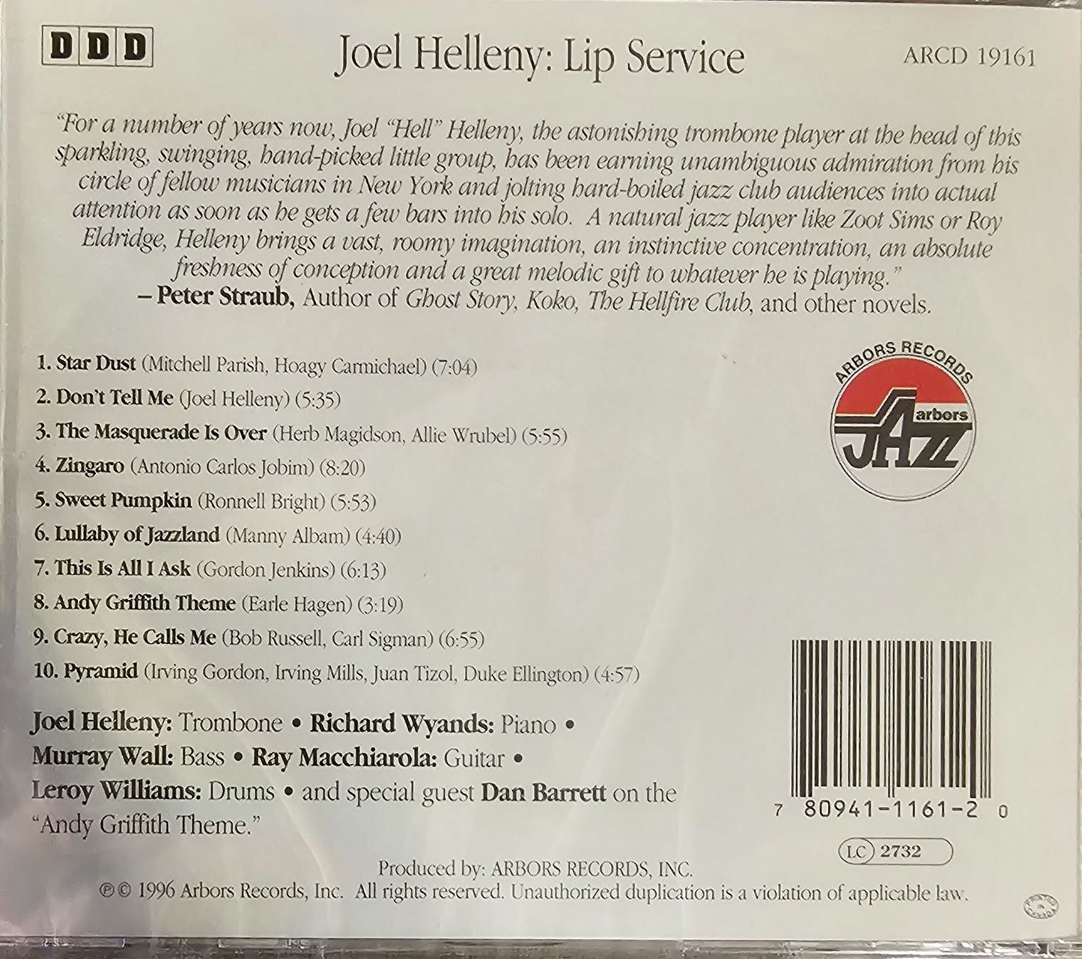 CDs: Joel Helleny ‎– Lip Service – Neuf avec emballage d'origine à Wahlen b. Laufen par Cg10 1