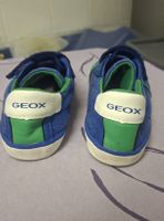 Geox Kinderschuhe blau grün Klettverschluss Grösse 35