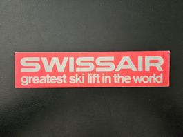 Original Swissair Aufkleber / Sticker - Greatest ski lift