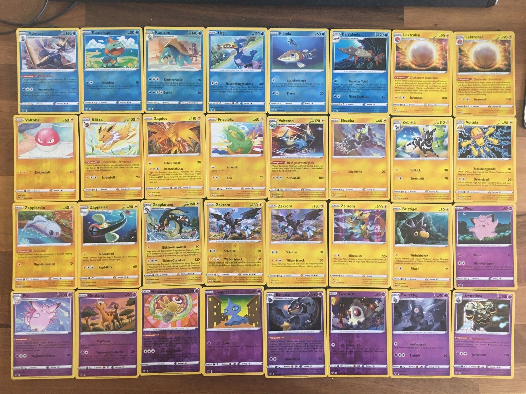 Pokémon Carte collezionabili: Pokemon Farbenschock 155 Reverse Holo Set Sammlung Deutsch – Nuovo (secondo la descrizione) da Wabern venduto da Collectfun 1