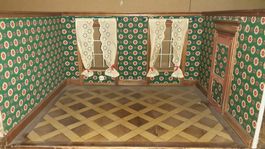 ❤ Puppenstube 2-Zimmer Puppenhaus Antik um 1910 ? 👀 (2)