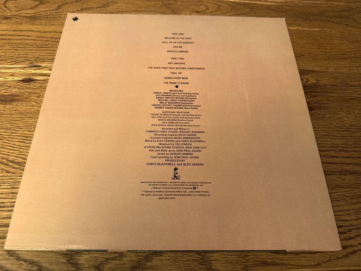 Dischi in vinile: Grace Jones - Nightclubbing – Usato da Liestal venduto da Tschopp77 1