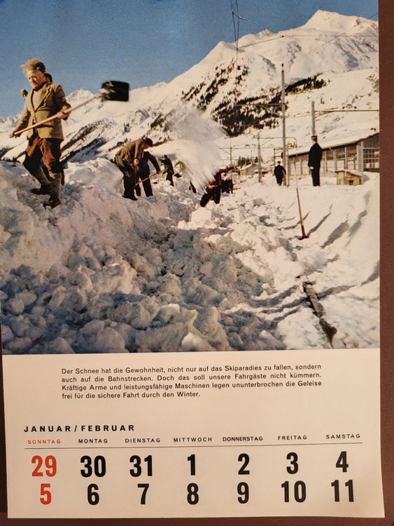 SBB KALENDER 1956 (Antik) mit Wochenbilder Kaufen auf Ricardo