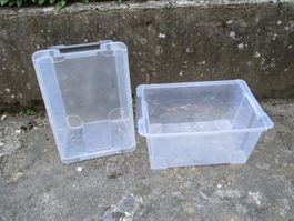 Plastikboxen - 2 Stück - ohne Deckel
