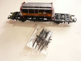 RÖWA H0 DC RUNGENWAGEN MIT BÄRTSCHI CONTAINER