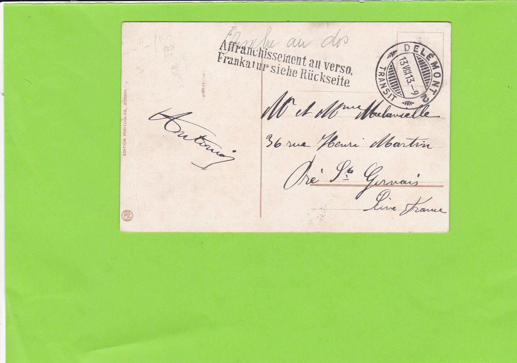 Cartoline postali: Engelberg---1913 versendet – Usato da St. Peterzell venduto da neckertal 1