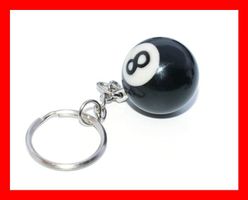 Schlüsselanhänger 8 Ball Billard Pool Billardtisch queue
