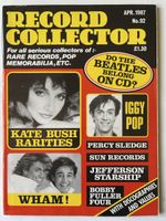 Record Collector Apr 1987 No 92 Kate Bush Wham Iggy Pop