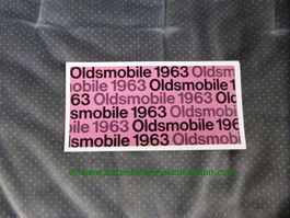 Oldsmobile Modellprogramm 1963 deutsch/französisch GM-Biel