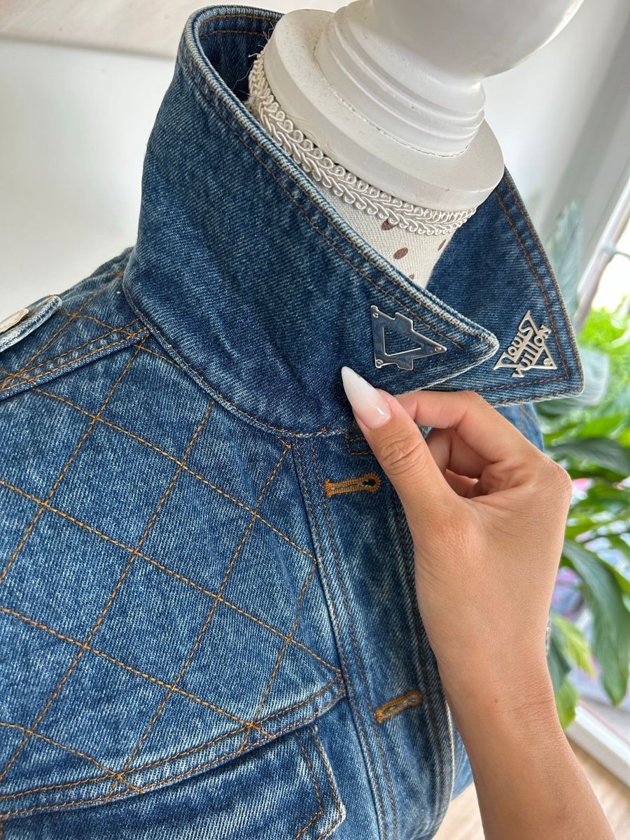 Louis Vuitton Jacken: Louis Vuitton - Monogram denim quilted jacket – Gebraucht aus Niederhasli von Lady_k 1